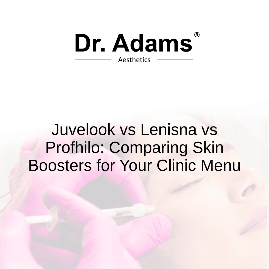 Juvelook vs Lenisna vs Profhilo: Comparing Skin Boosters for Your Clinic Menu
